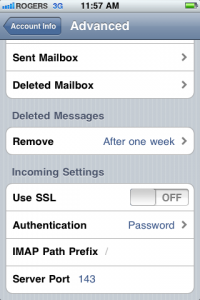 iPhone IMAP Setup Guide