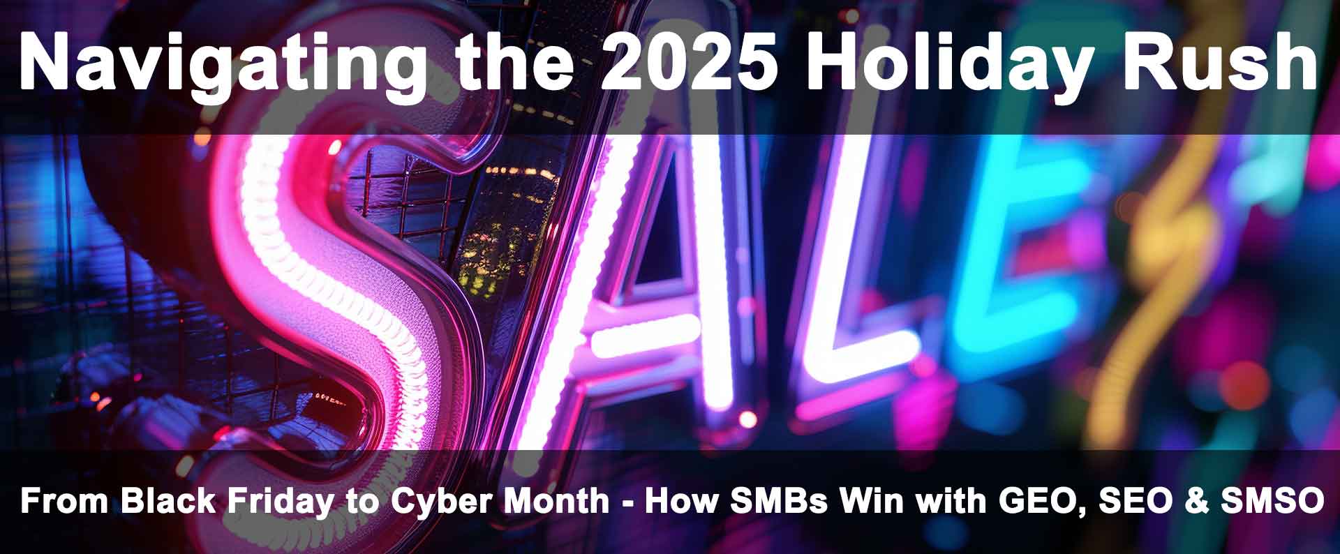 Navigating the 2025 Holiday Rush: From Black Friday to Cyber Month - How SMBs Win with GEO, SEO & SMSO
